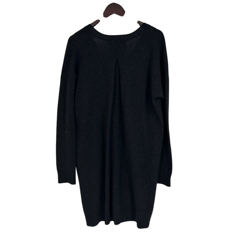 Vince V Neck Wool Cashmere Sweater Dress Grey Size M - Picture 4 of 8